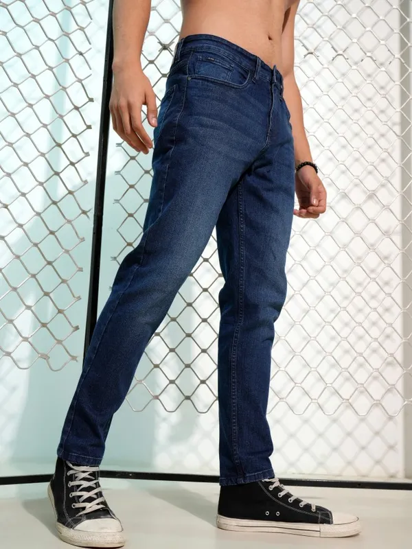 Highlander Men Blue Tapered Fit Stretchable Jeans
