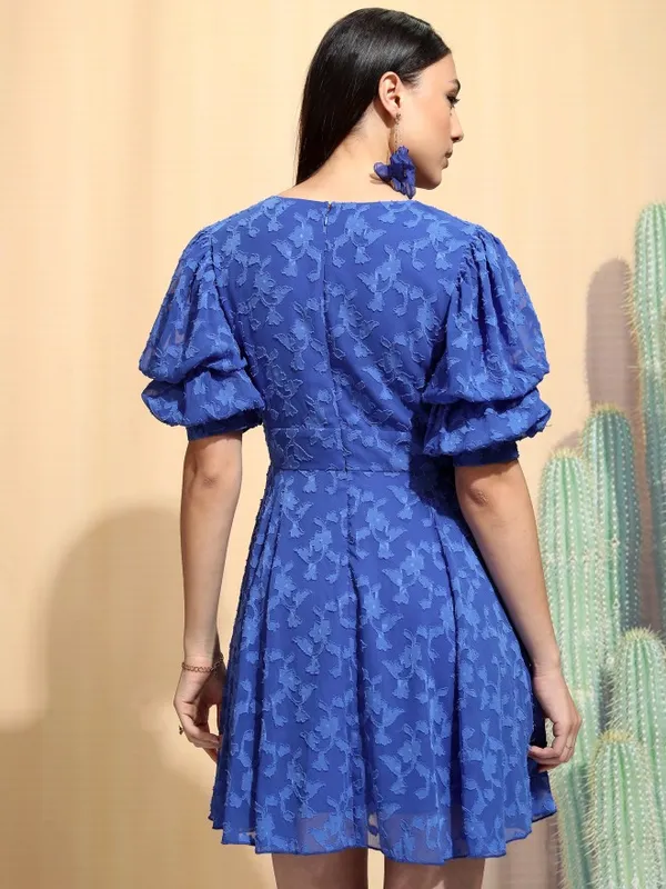 Embroidered A-Line Dress