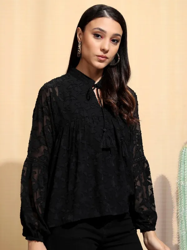 Embroidered Regular Top