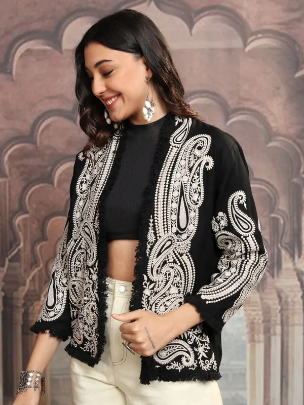 Women Embroidered Jacket