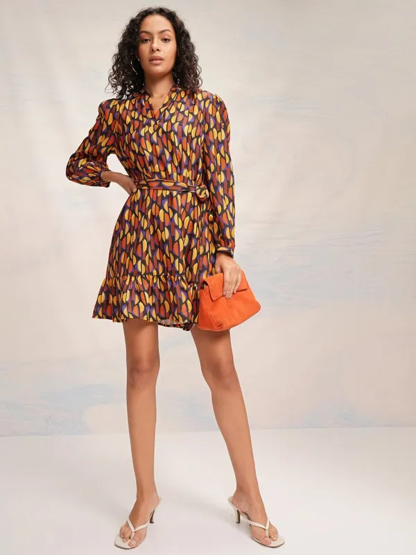 Tokyo Talkies Women Multi Printed A-Line Dress