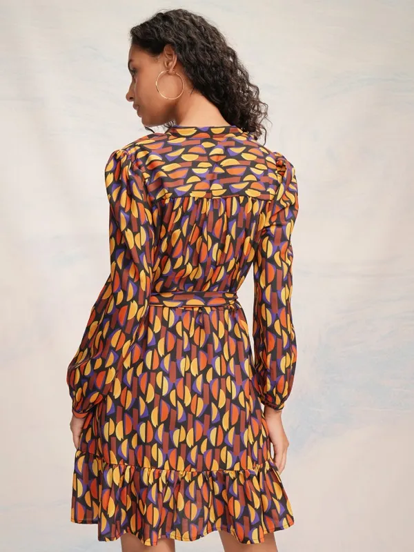 Tokyo Talkies Women Multi Printed A-Line Dress