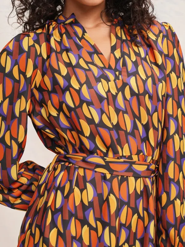 Tokyo Talkies Women Multi Printed A-Line Dress