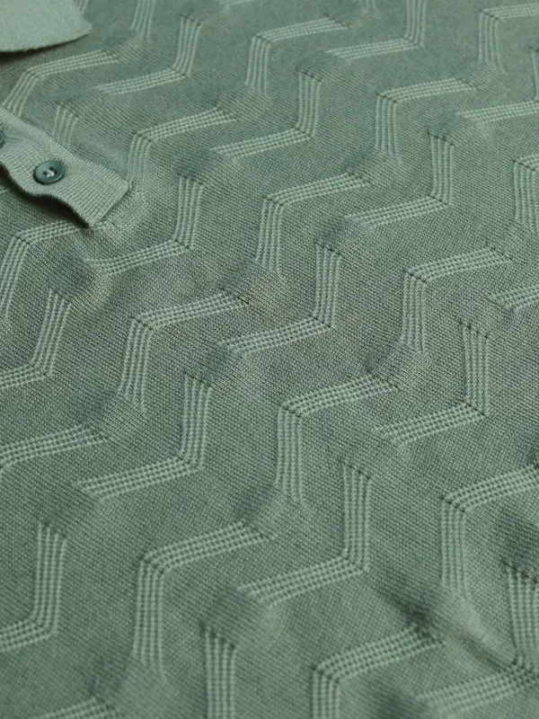 Solid Polo Collar T-Shirt