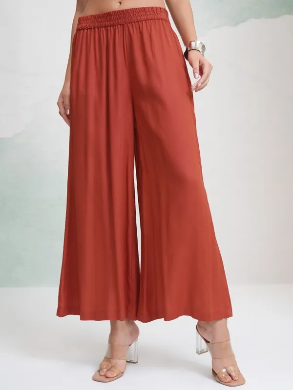 Vishudh Women Brown Tunic With Trouser