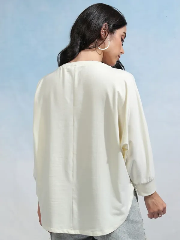 Tokyo Talkies Women Solid Round Neck T-Shirt
