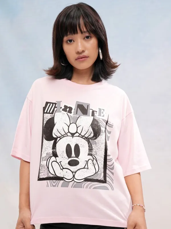 Mickey Mouse Printed Boxy Fit T-Shirt