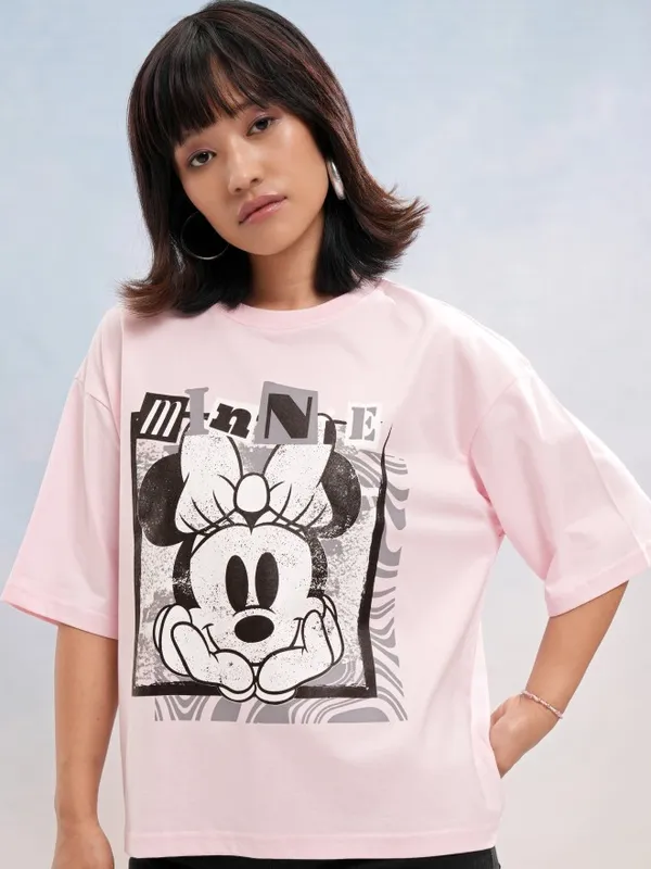 Mickey Mouse Printed Boxy Fit T-Shirt