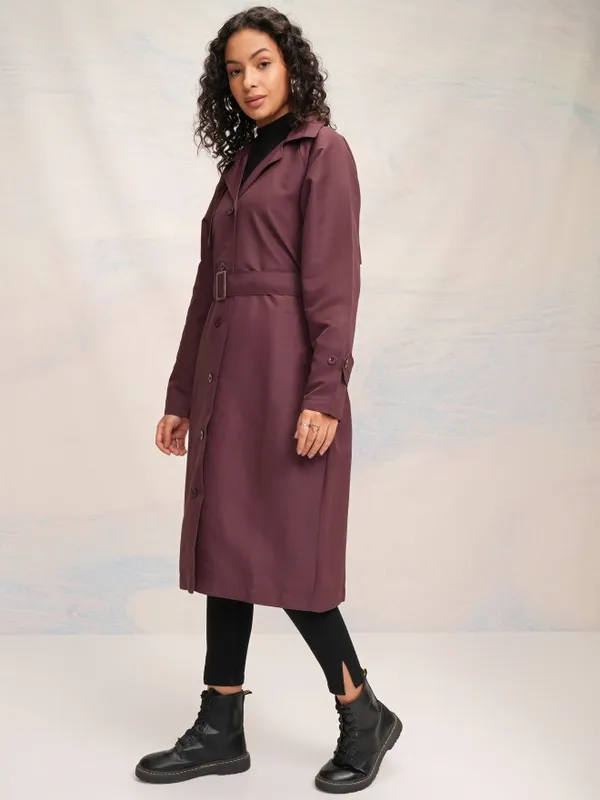 Tokyo Talkies Women Brown Trench Coat