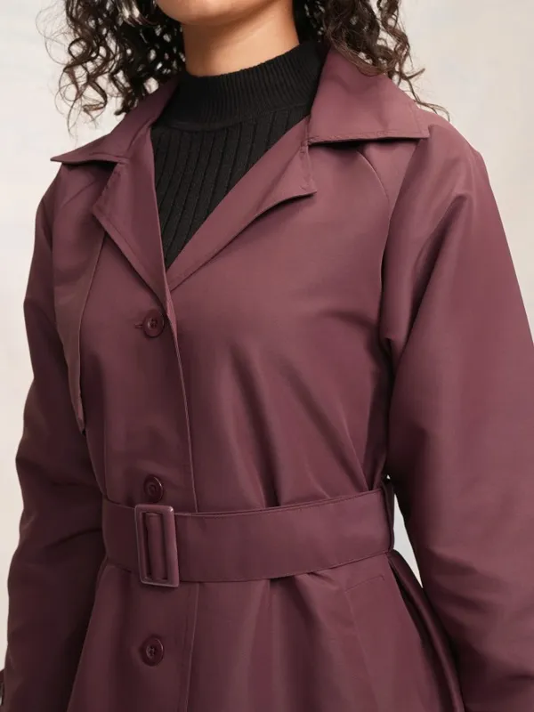 Tokyo Talkies Women Brown Trench Coat