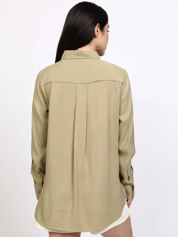 Women Solid Casual Shirt