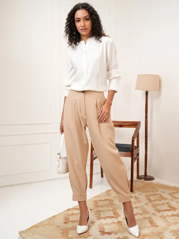 Women Solid Regular Fit Casual Shirt