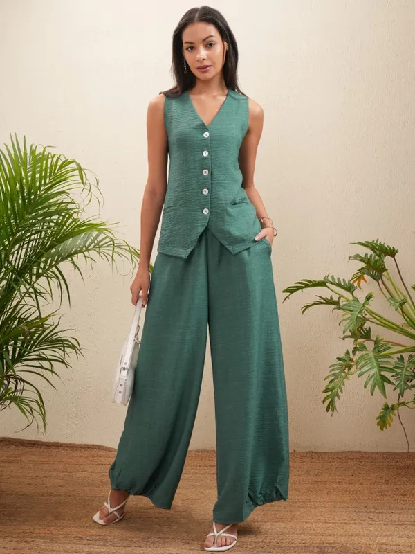 Women Top With Trousers Co-Ords