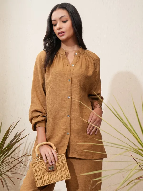 Women Shirt With Trousers Co-Ords