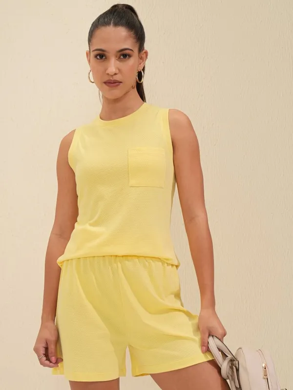 Women Top With Shorts Co-Ords