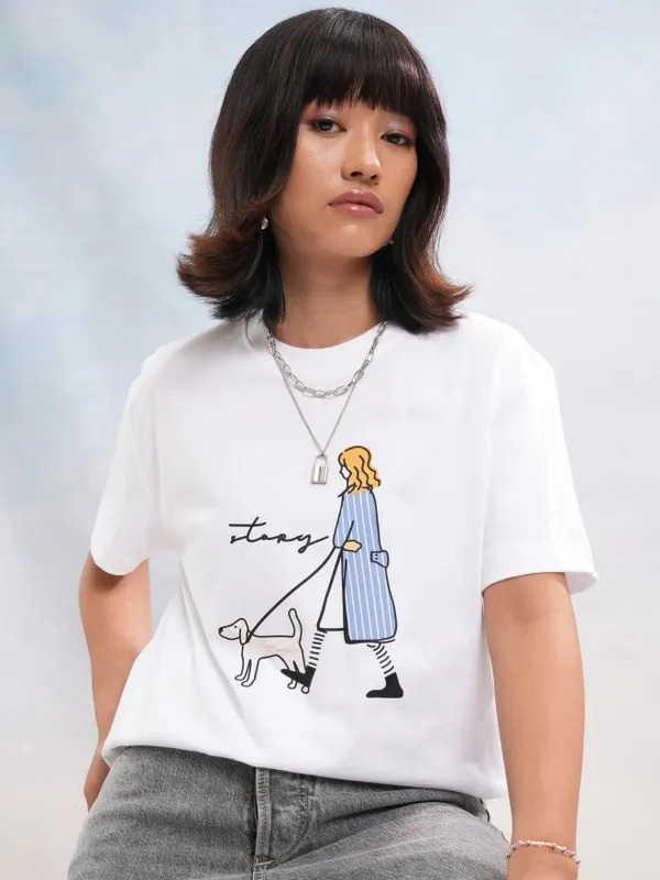 Printed Relaxed Fit T-Shirt