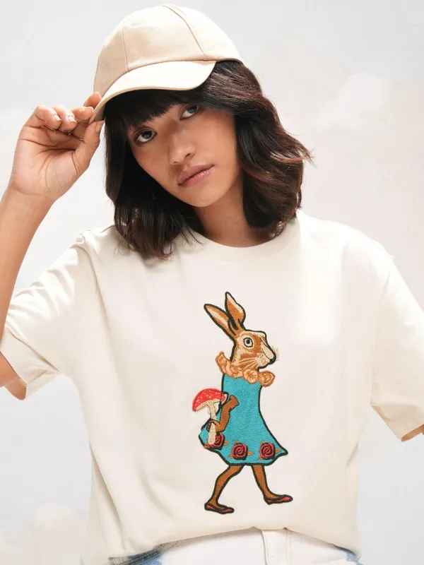 Applique Relaxed Fit T-Shirt