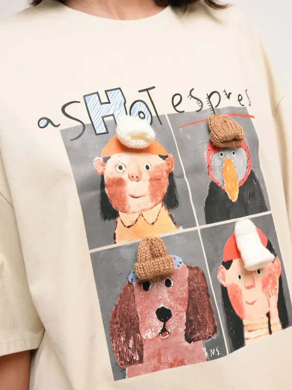 Printed Oversized Fit T-Shirt