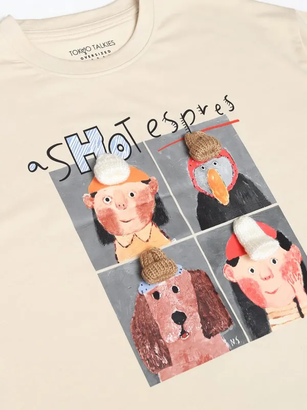 Printed Oversized Fit T-Shirt