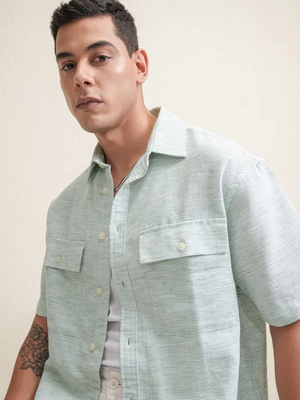 Men Oversized Fit Casual Shirt