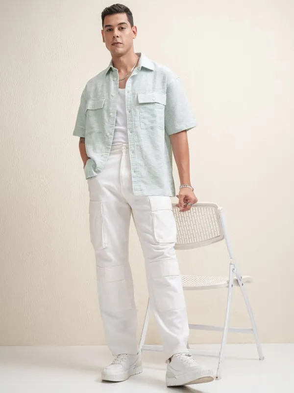 Men Oversized Fit Casual Shirt