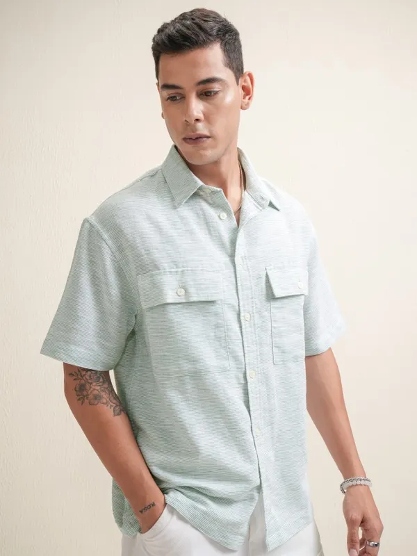 Men Oversized Fit Casual Shirt
