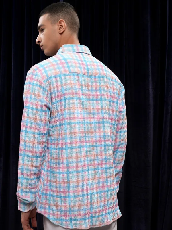 Highlander Men Multi Checked Regular Fit Casual Shirt