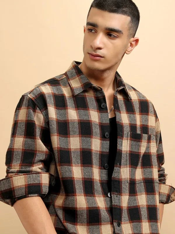 Men Oversized Fit Casual Shirt