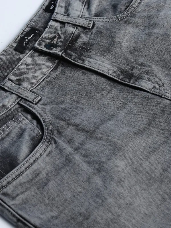 Highlander Men Grey Wide Leg Jeans