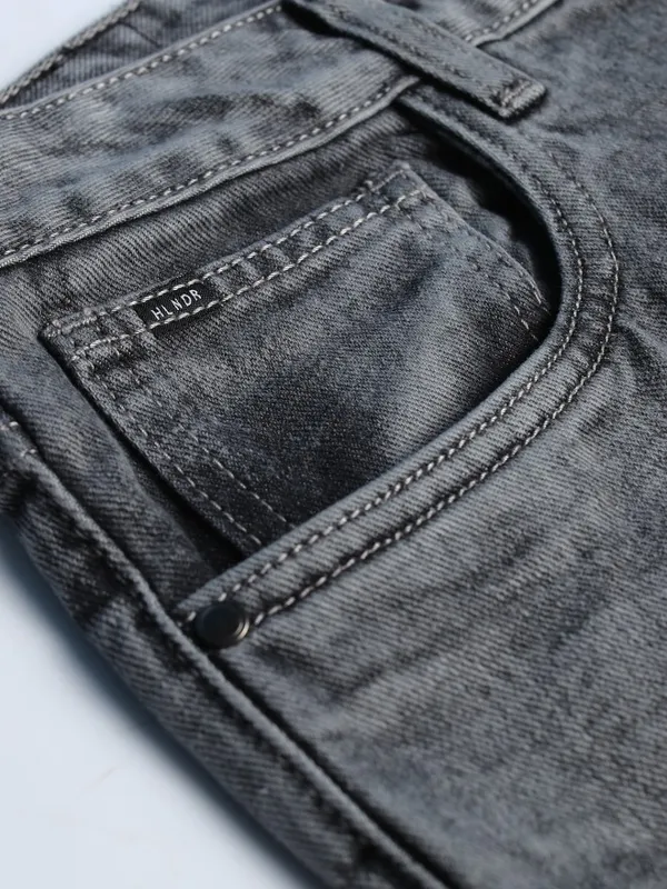Highlander Men Grey Wide Leg Jeans