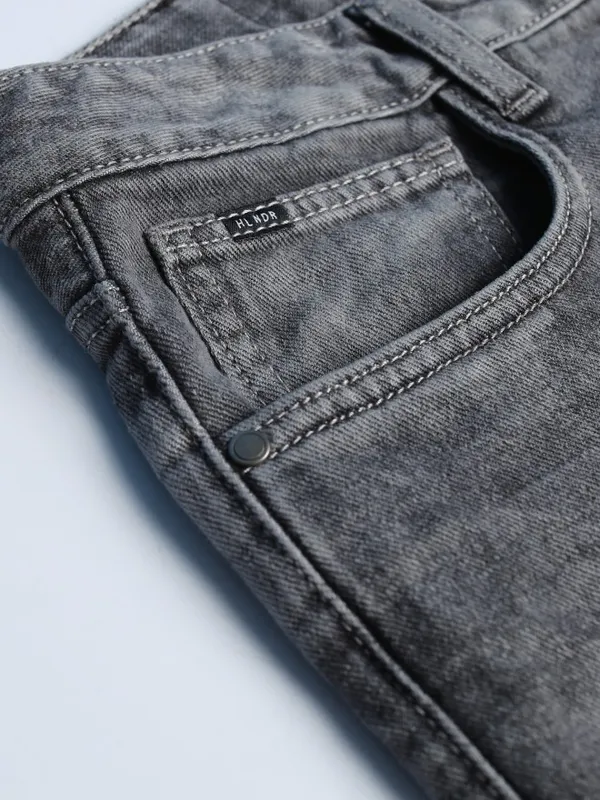 Highlander Men Grey Wide Leg Jeans