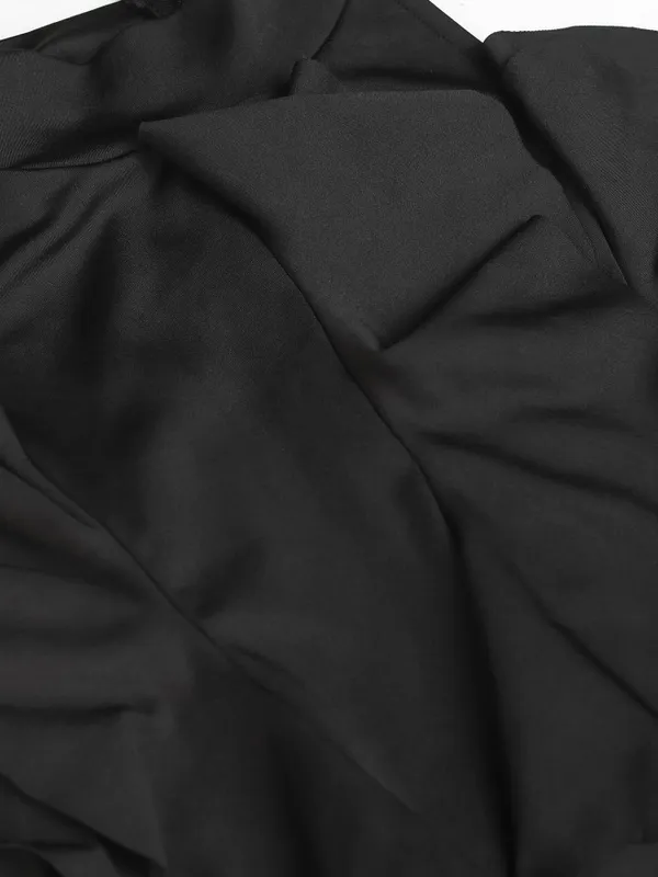 Tokyo Talkies Women Black Solid Bodycon Dress