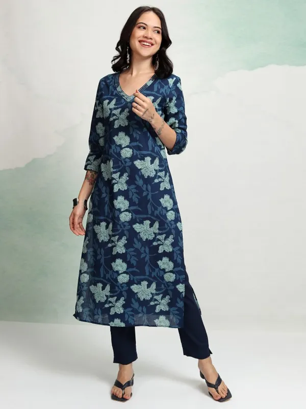 Printed Straight Kurta