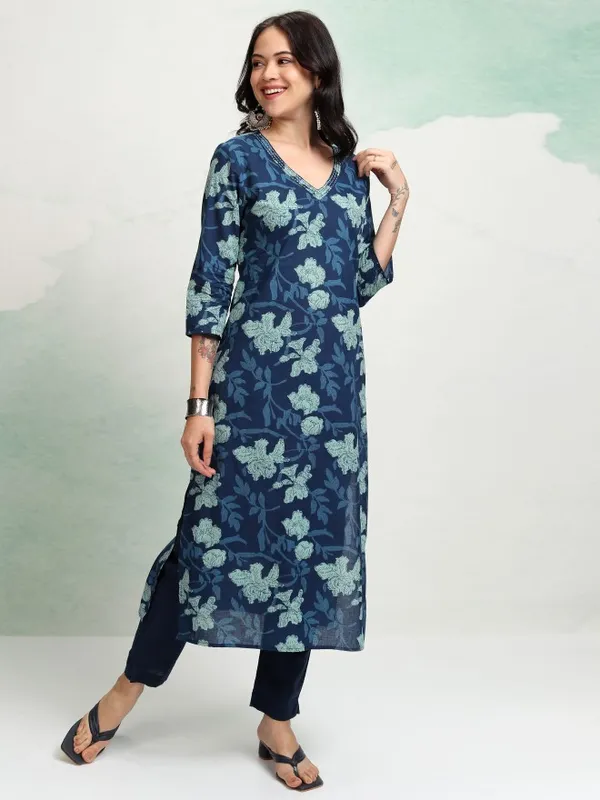 Printed Straight Kurta