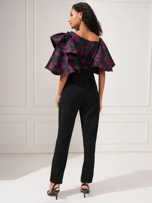 Tokyo Talkies Women Magenta Printed Jumpsuit