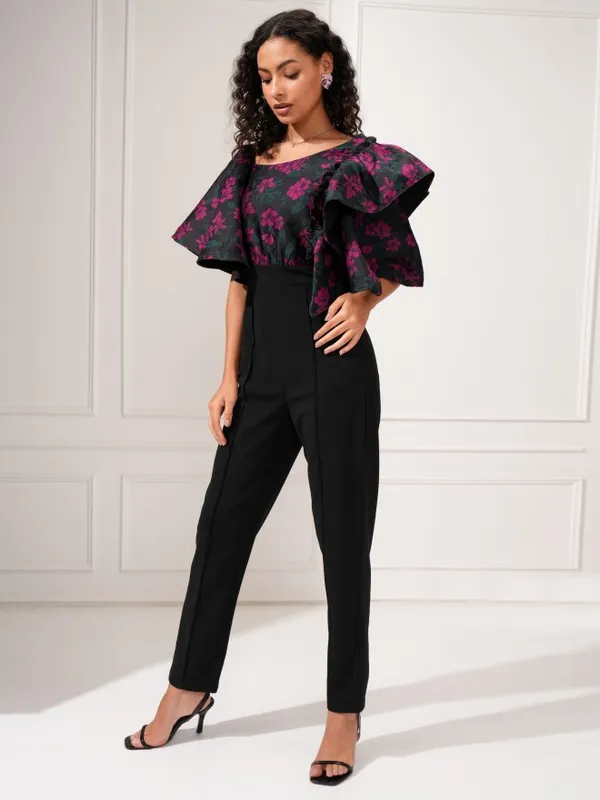 Tokyo Talkies Women Magenta Printed Jumpsuit