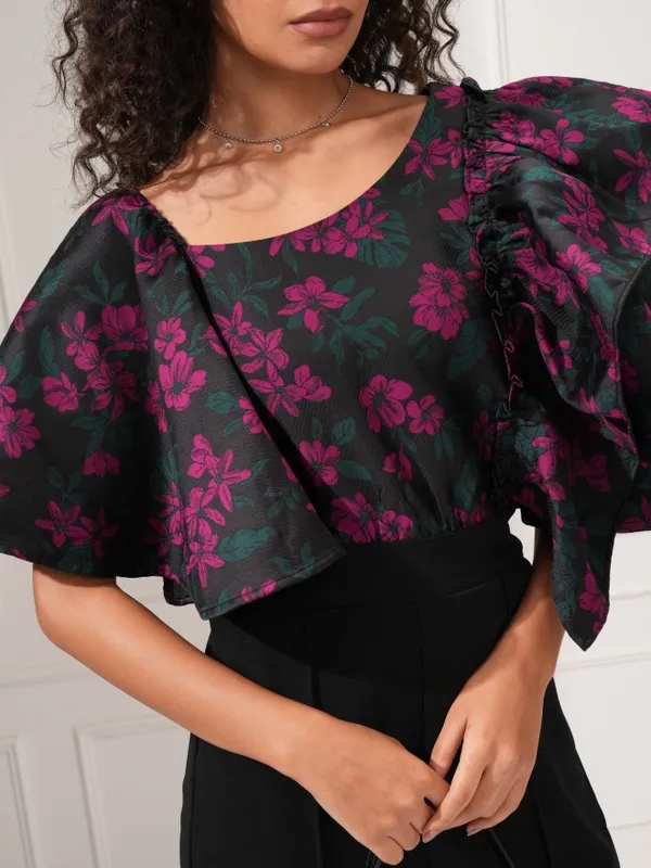 Tokyo Talkies Women Magenta Printed Jumpsuit