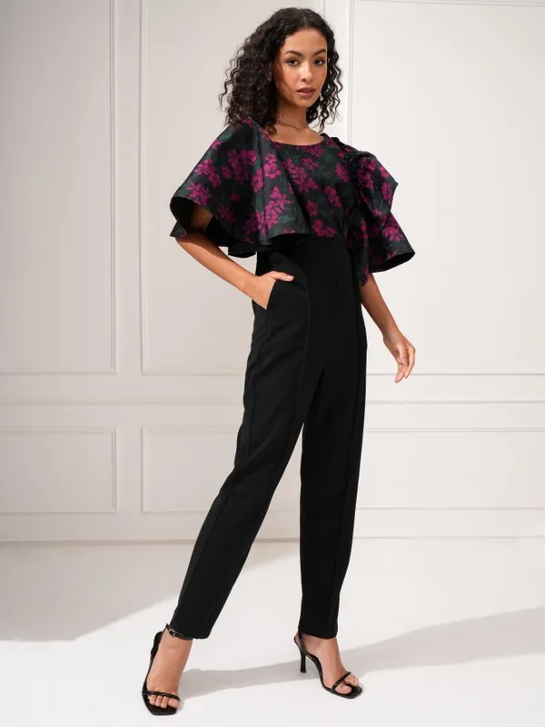 Tokyo Talkies Women Magenta Printed Jumpsuit