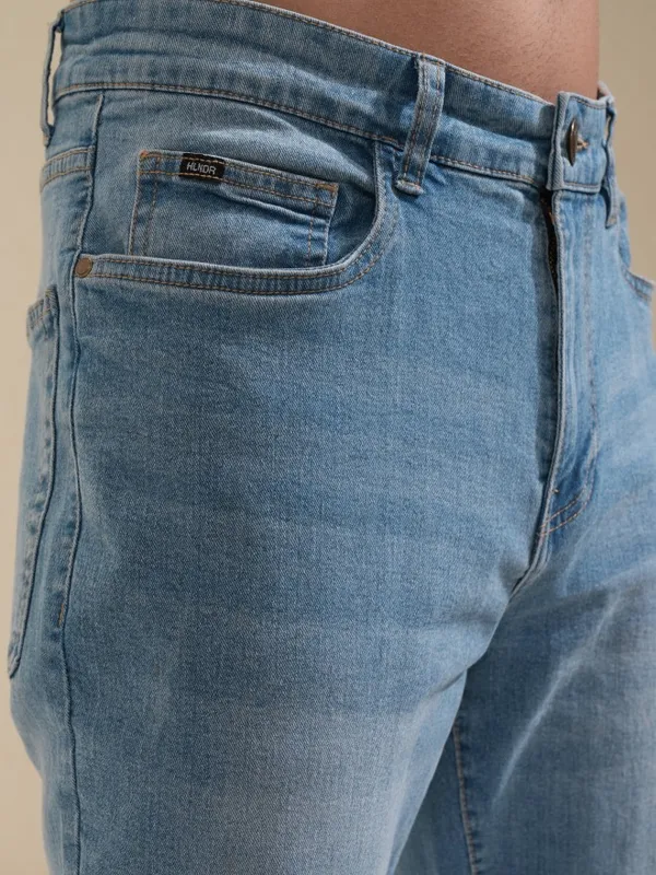 Highlander Men Blue Straight Fit Stretchable Jeans
