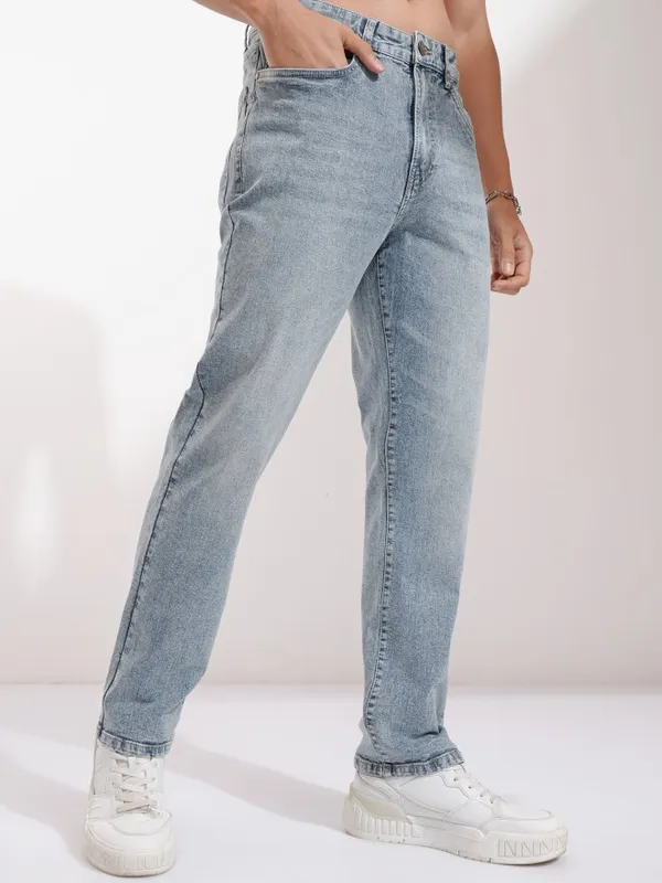Highlander Men Blue Straight Fit Stretchable Jeans