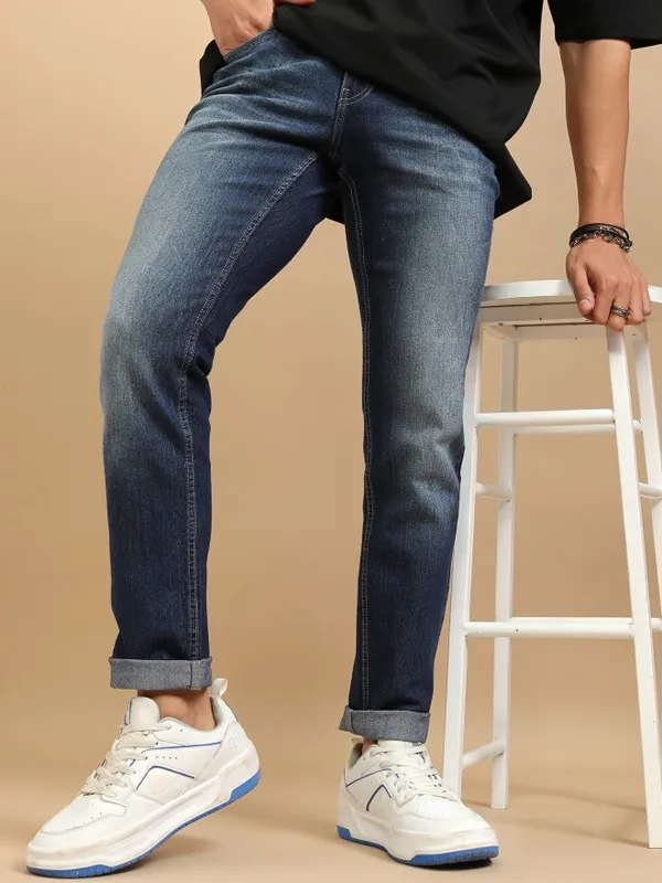 Highlander Men Blue Slim Fit Stretchable Jeans