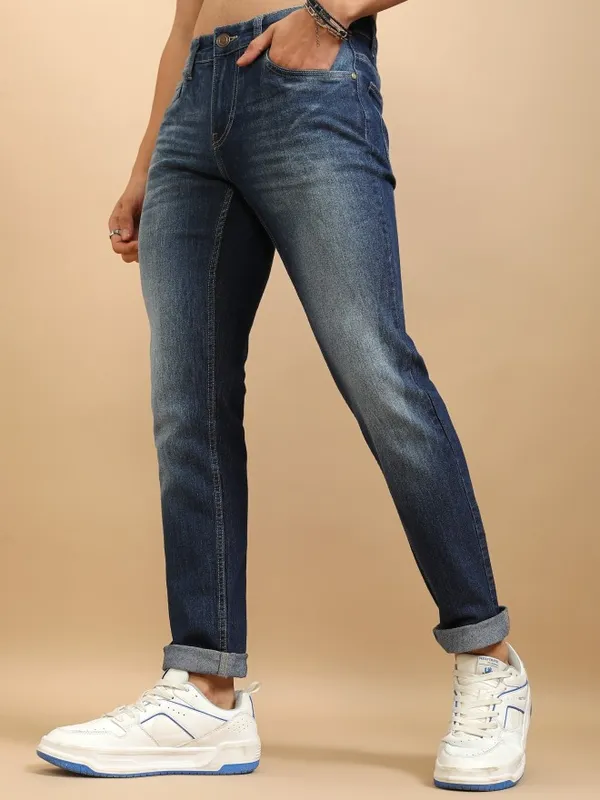 Highlander Men Blue Slim Fit Stretchable Jeans