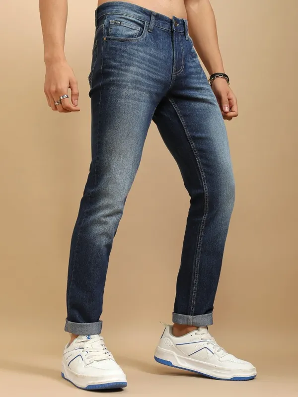 Highlander Men Blue Slim Fit Stretchable Jeans