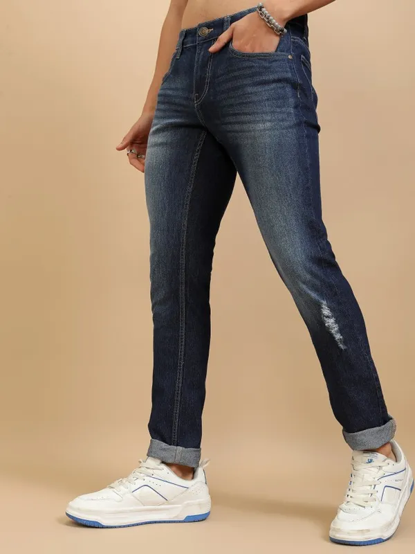 Highlander Men Blue Slim Fit Stretchable Jeans