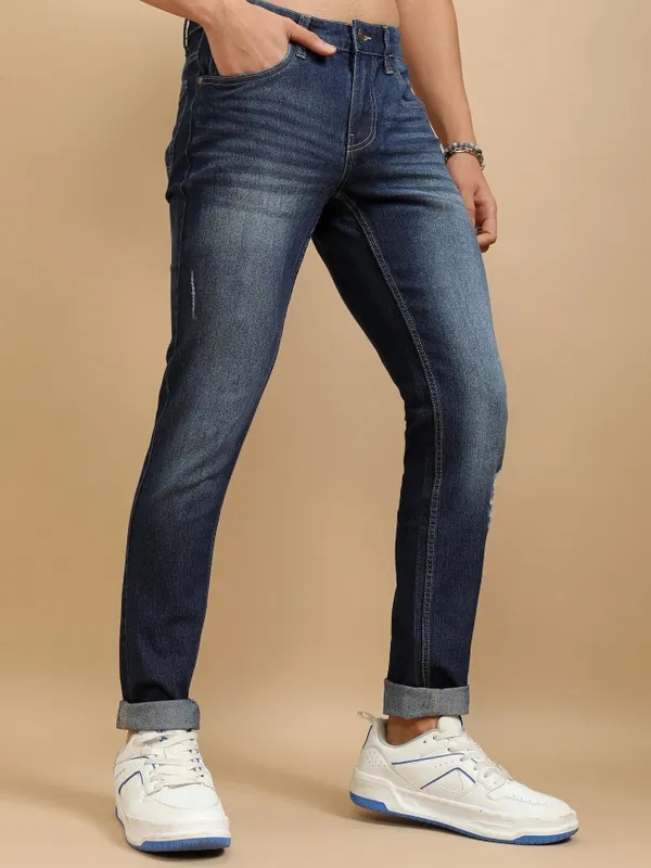 Highlander Men Blue Slim Fit Stretchable Jeans