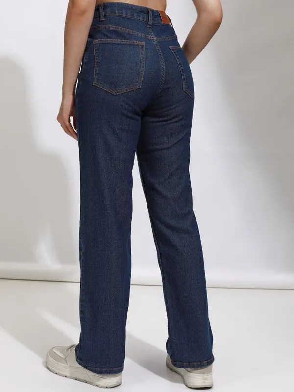 Tokyo Talkies Women Blue Straight Fit Stretchable Jeans