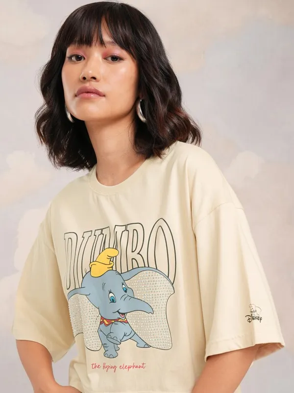 Dumbo Printed Boxy Fit T-Shirt