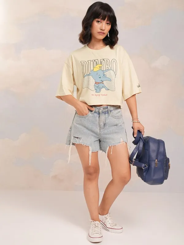 Dumbo Printed Boxy Fit T-Shirt