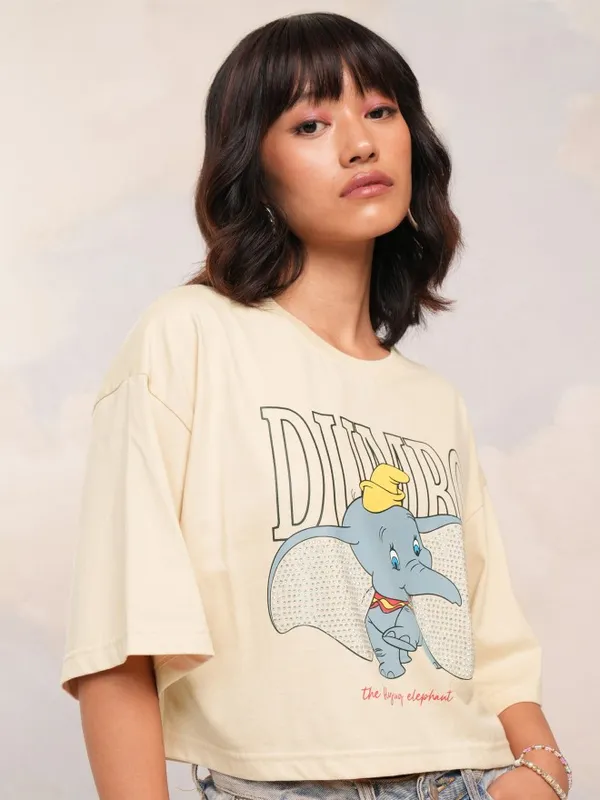 Dumbo Printed Boxy Fit T-Shirt
