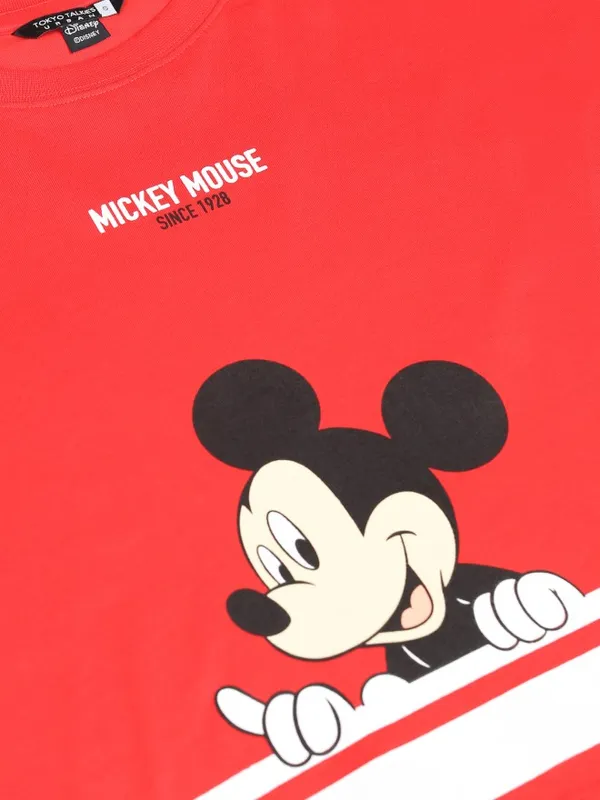 Mickey Mouse Printed Boxy Fit T-Shirt